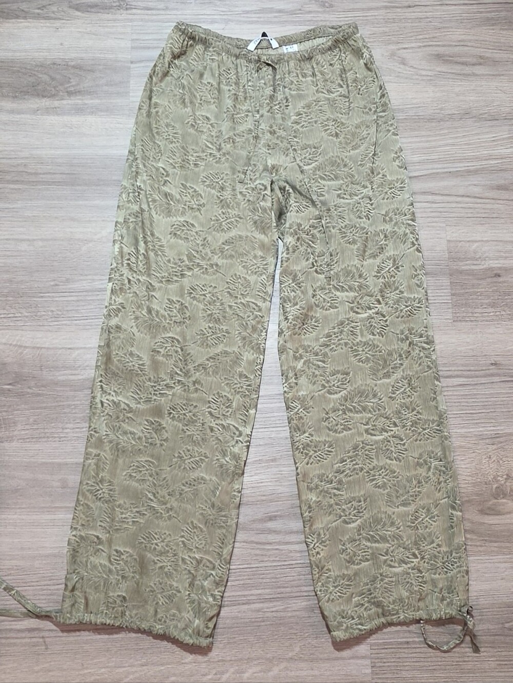 ZARA Jacquard ZW Collection Tied Pants - Picture 12 of 13
